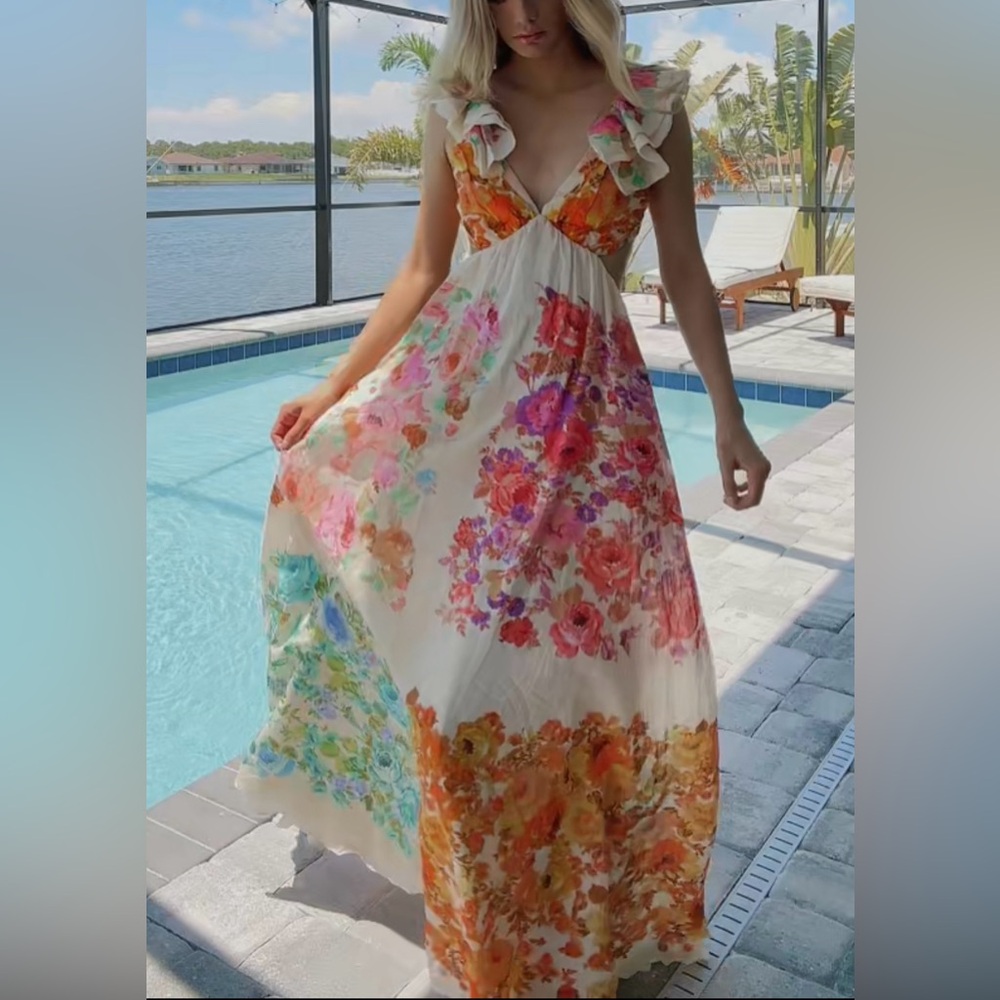 Zimmermann Floral Maxi Dress - Multicolor